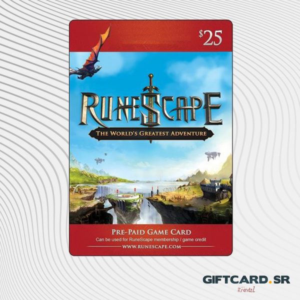 Jagex Runescape eCodes $25